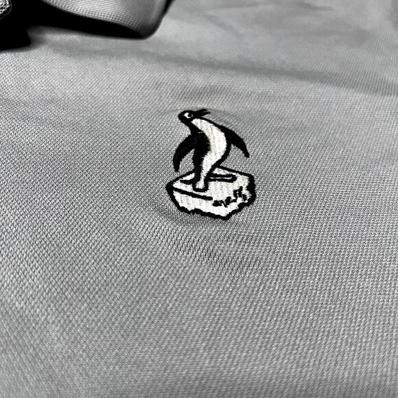 Adidas Golf ClimaLite Gray Polo Shirt 2XL – Penguin Logo, Light Stain - Picture 4 of 6